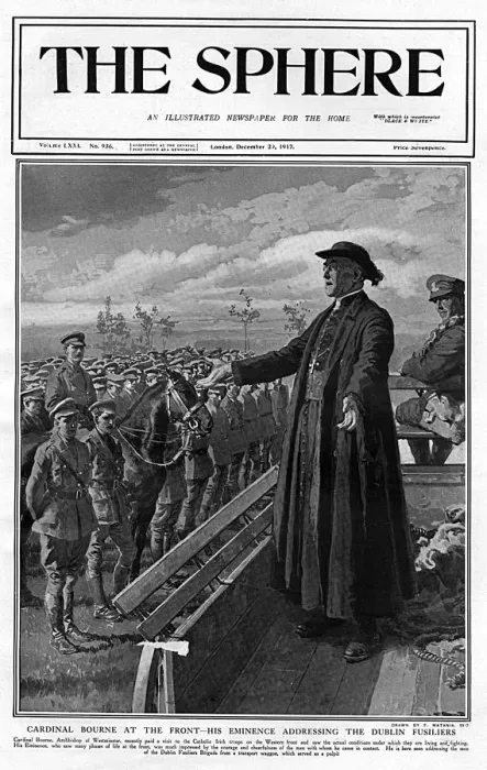 Framed Print : Cardinal Bourne addresses Dublin Fusiliers Framed Print : Cardinal Bourne addresses Dublin Fusiliers