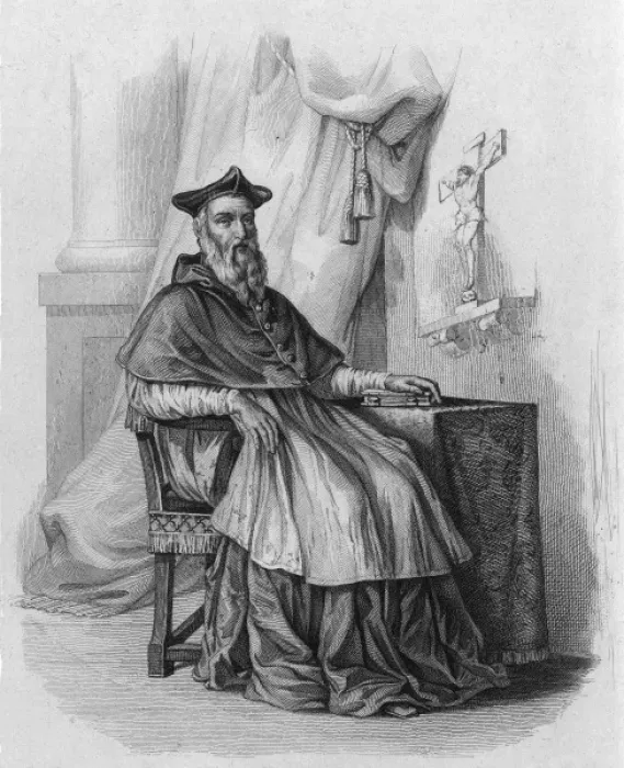 Framed Print : Cardinal Du Bellay (Mono Framed Print : Cardinal Du Bellay (Mono