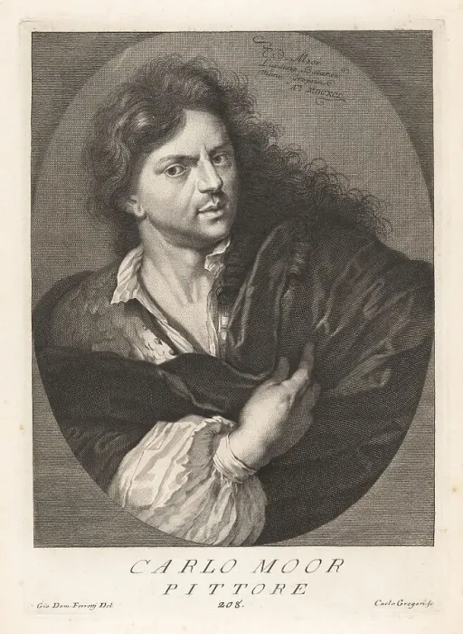 Framed Print : Carel de Moor, Dutch Golden Age painter, 1655-1738 Framed Print : Carel de Moor, Dutch Golden Age painter, 1655-1738