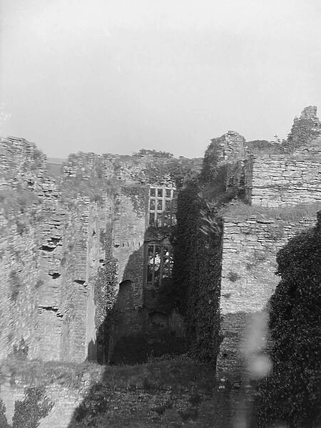Carew Castle from battlements, Pembrokeshire, South Wales