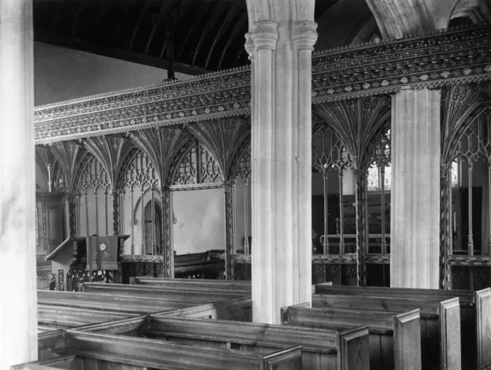 Framed Print : Carhampton Church Screen Framed Print : Carhampton Church Screen