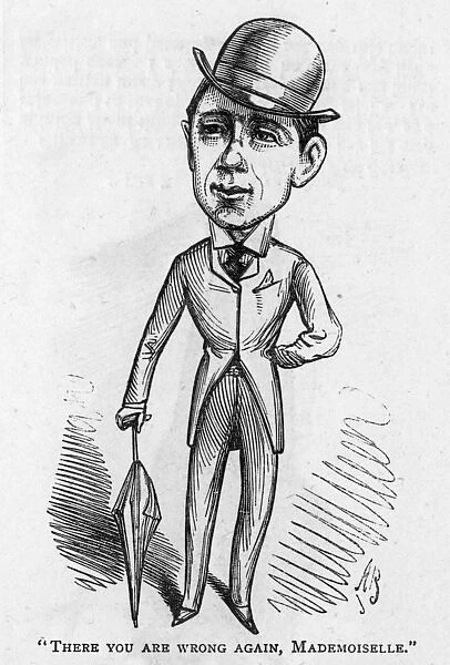 Caricature of the actor Charles Sugden