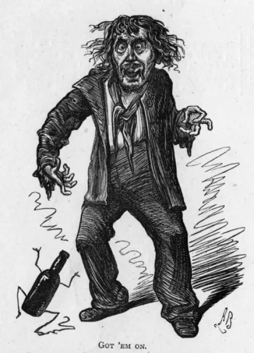 Framed Print : Caricature of the actor Charles Warner Framed Print : Caricature of the actor Charles Warner