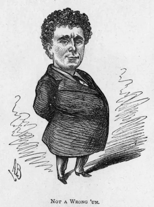 Framed Print : Caricature of the actor Edward Righton Framed Print : Caricature of the actor Edward Righton