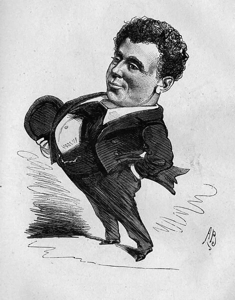 Caricature of the actor Edward Righton