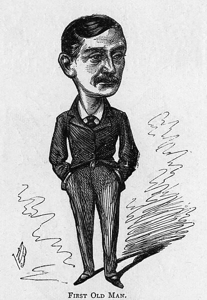 Caricature of the actor John Hare