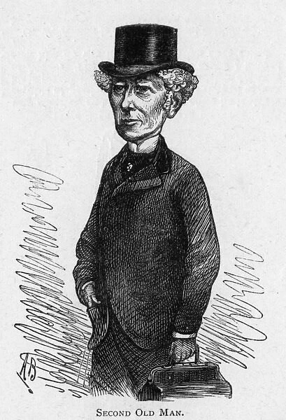 Caricature of the actor William Farren