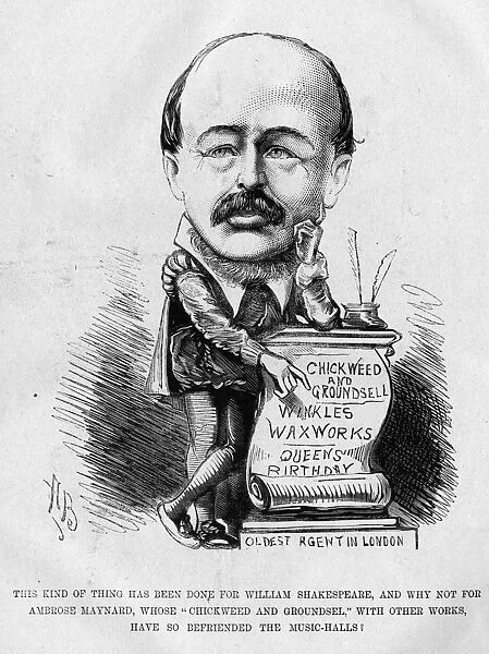 Caricature of Ambrose Maynard, theatrical agent