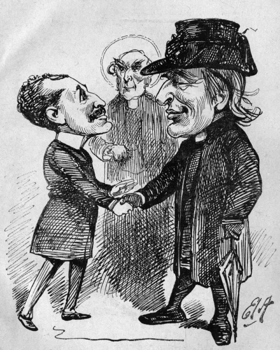 Framed Print : Caricature, Archbishop of Canterbury, Augustus Harris Framed Print : Caricature, Archbishop of Canterbury, Augustus Harris