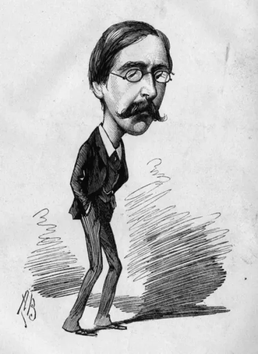 Framed Print : Caricature of Ashton Dilke, Liberal MP and traveller Framed Print : Caricature of Ashton Dilke, Liberal MP and traveller