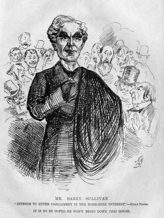 Framed Print : Caricature of Barry Sullivan, English actor Framed Print : Caricature of Barry Sullivan, English actor
