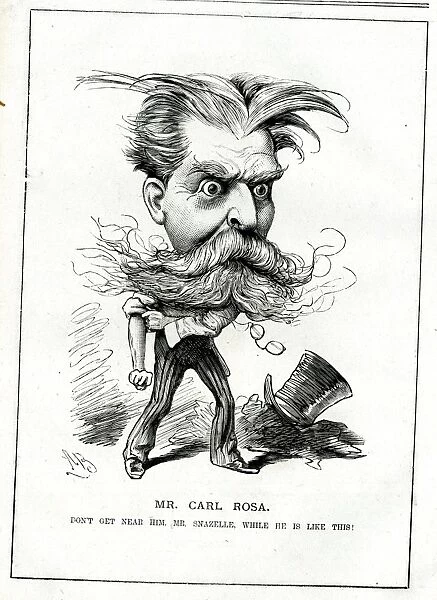 Caricature, Carl Rosa, musical impresario