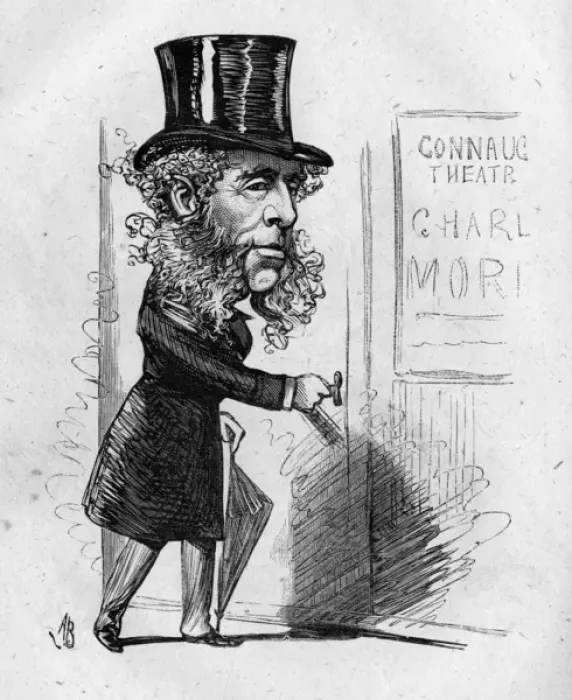 Framed Print : Caricature of Charles Morton, theatre manager Framed Print : Caricature of Charles Morton, theatre manager