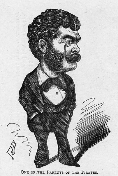 Caricature of the composer Sir Arthur Sullivan