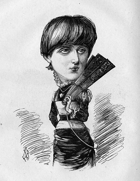 Caricature of Connie Gilchrist, actress, dancer and singer