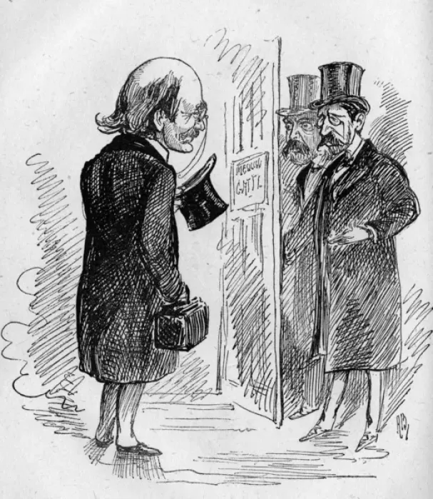 Framed Print : Caricature of Dion Boucicault, Irish actor and playwright Framed Print : Caricature of Dion Boucicault, Irish actor and playwright