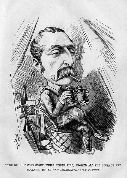 Caricature of the Duke of Connaught in Egypt