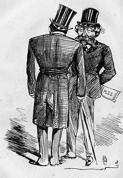 Caricature of F B Chatterton and Leopold Lewis