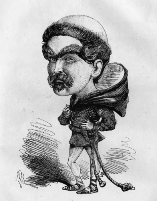 Framed Print : Caricature of G H MacDermott, English music hall singer Framed Print : Caricature of G H MacDermott, English music hall singer