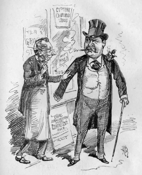 Framed Print : Caricature of G A Sala, English journalist Framed Print : Caricature of G A Sala, English journalist