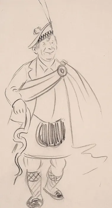  : Caricature of Harry Lauder