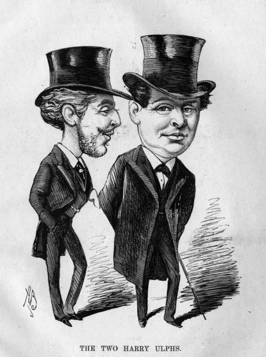 Framed Print : Caricature, The Two Harry Ulphs Framed Print : Caricature, The Two Harry Ulphs
