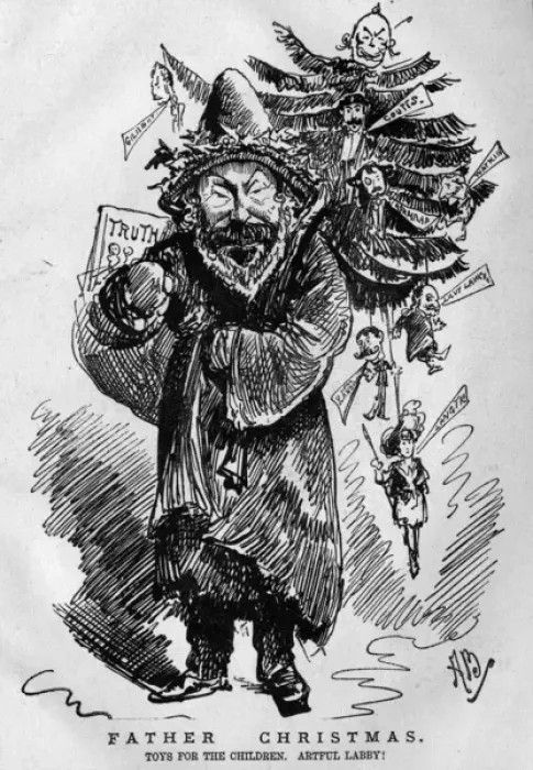 Framed Print : Caricature of Henry Labouchere, Liberal MP Framed Print : Caricature of Henry Labouchere, Liberal MP