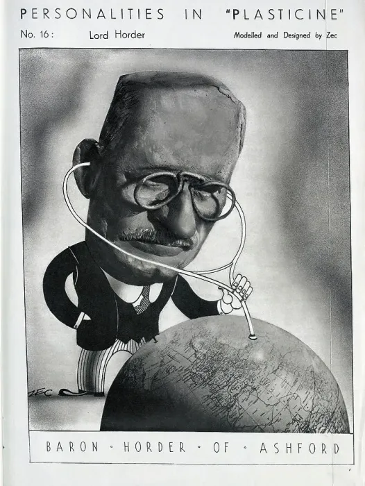 Framed Print : Caricature illustration of Baron Horder of Ashford, in plasticine and pen. Captioned, Personalities in Plasticine, No 16 Baron Horder of Ashford Framed Print : Caricature illustration of Baron Horder of Ashford, in plasticine and pen. Captioned, Personalities in Plasticine, No 16 Baron Horder of Ashford