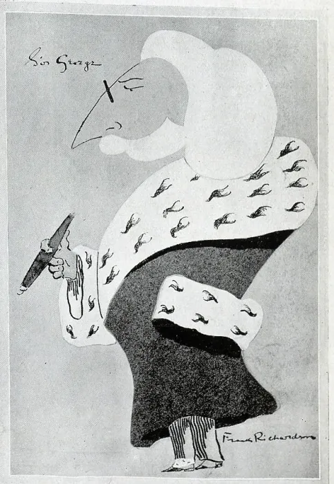 Framed Print : Caricature illustration of George Lewis by Frank Richardson. Sir George Henry Lewis, 1st Baronet (1833-1911) English lawyer of Jewish heritage. From an article, My Caricatures'by Frank Richardson. Date: 1910 Framed Print : Caricature illustration of George Lewis by Frank Richardson. Sir George Henry Lewis, 1st Baronet (1833-1911) English lawyer of Jewish heritage. From an article, My Caricatures'by Frank Richardson. Date: 1910