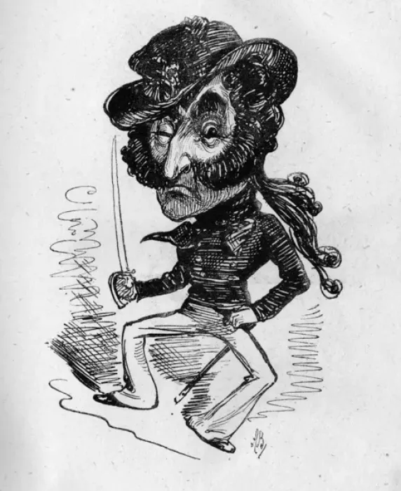 Framed Print : Caricature of J D Stoyle, English actor Framed Print : Caricature of J D Stoyle, English actor