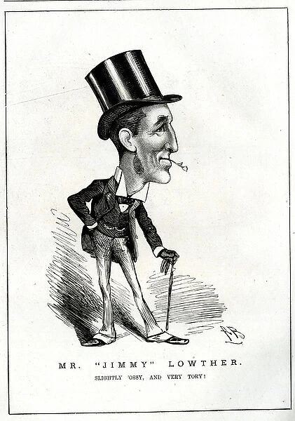 Caricature, James (Jimmy) Lowther