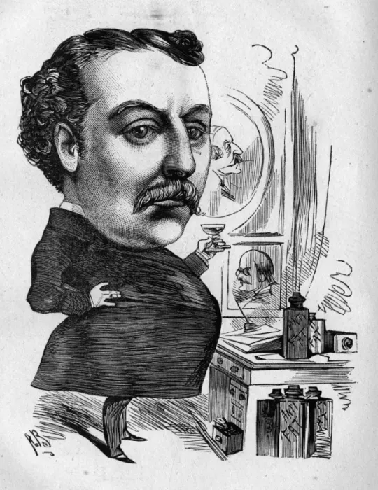 Framed Print : Caricature of John Clayton, English actor Framed Print : Caricature of John Clayton, English actor
