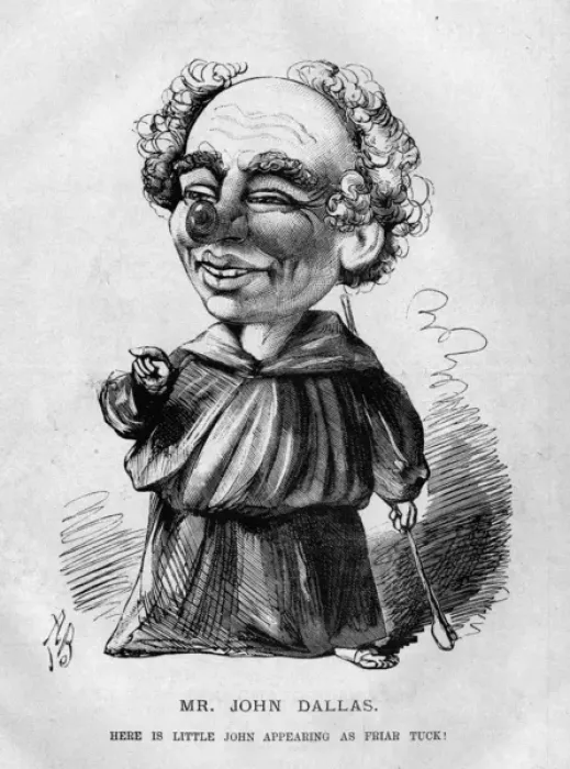 Framed Print : Caricature of John Dallas, actor Framed Print : Caricature of John Dallas, actor