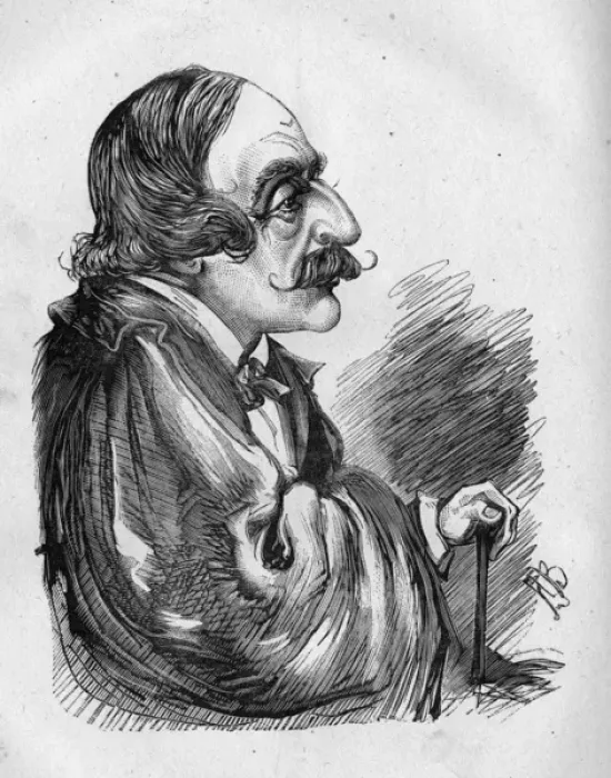 Framed Print : Caricature of John Palgrave Simpson, English playwright Framed Print : Caricature of John Palgrave Simpson, English playwright