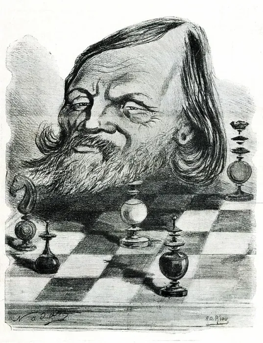 Framed Print : Caricature of Joseph Mery, French writer Framed Print : Caricature of Joseph Mery, French writer