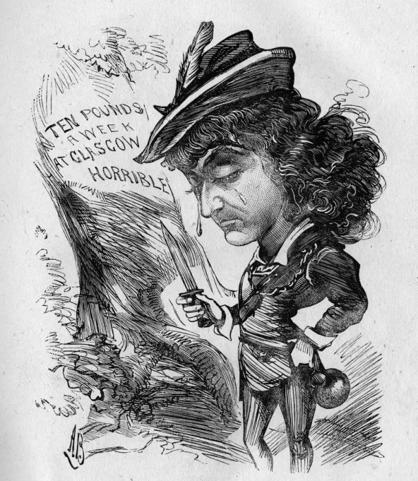 Framed Print : Caricature of Kyrle Bellew, British actor Framed Print : Caricature of Kyrle Bellew, British actor