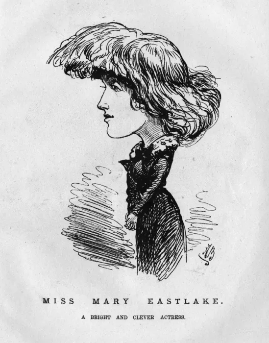Framed Print : Caricature of Mary Eastlake, English actress Framed Print : Caricature of Mary Eastlake, English actress
