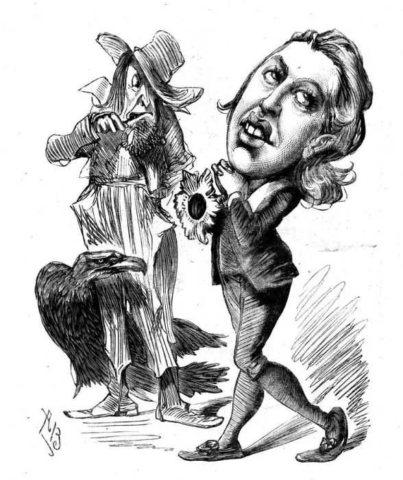 Framed Print : Caricature of Oscar Wilde, Irish poet and playwright Framed Print : Caricature of Oscar Wilde, Irish poet and playwright
