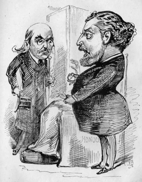Framed Print : Caricature, Prince of Wales and Dion Boucicault Framed Print : Caricature, Prince of Wales and Dion Boucicault
