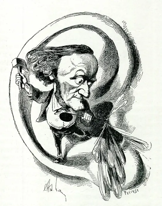 Framed Print : Caricature of Richard Wagner, German composer Framed Print : Caricature of Richard Wagner, German composer