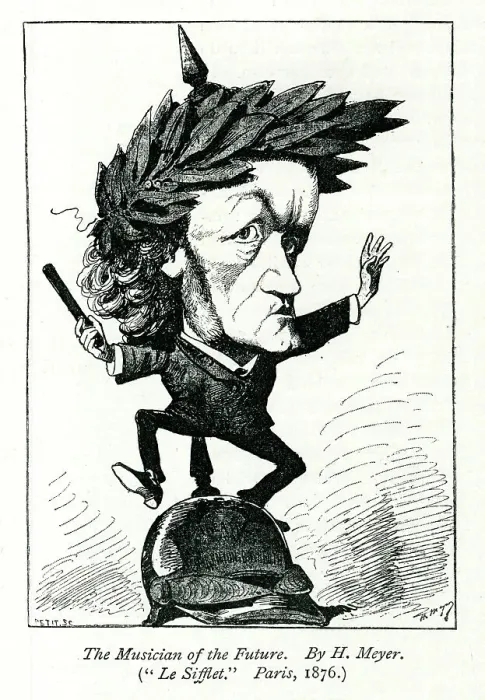 Framed Print : Caricature of Richard Wagner, German composer Framed Print : Caricature of Richard Wagner, German composer