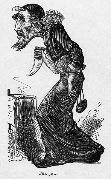 Caricature of Sir Henry Irving as Shylock