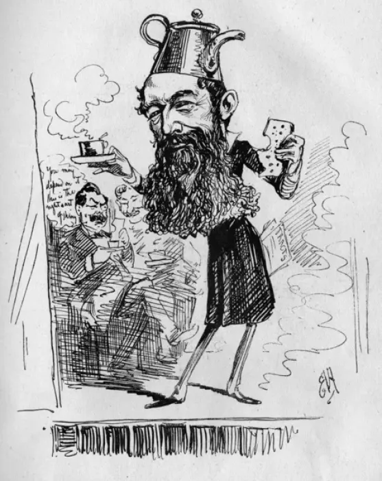 Framed Print : Caricature of Sir Wilfrid Lawson, Liberal politician Framed Print : Caricature of Sir Wilfrid Lawson, Liberal politician