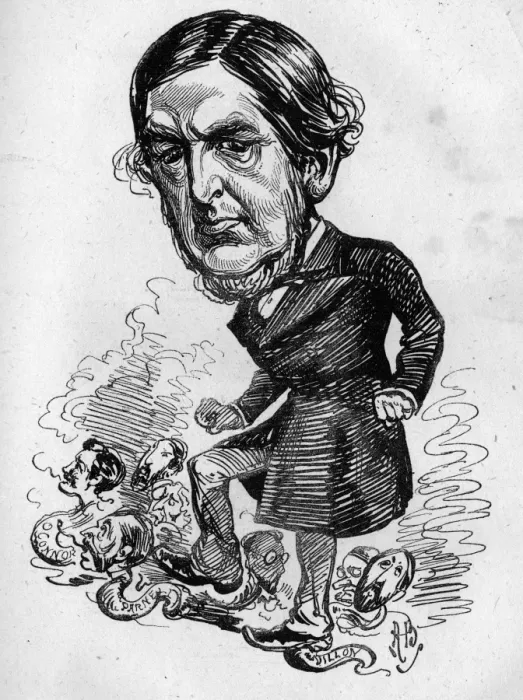 Framed Print : Caricature of Sir William Harcourt, Liberal politician Framed Print : Caricature of Sir William Harcourt, Liberal politician