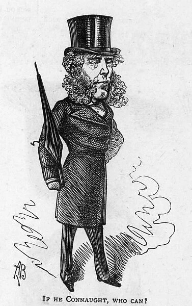 Caricature of the theatre manager Charles Morton