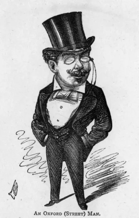 Framed Print : Caricature of the theatre manager Walter Gooch