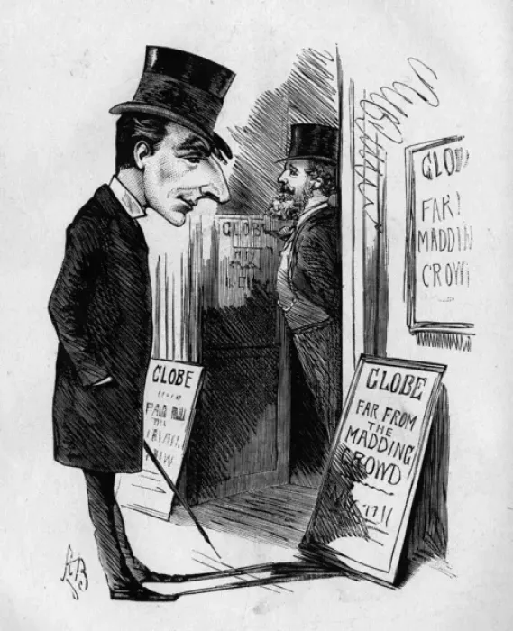 Framed Print : Caricature of A W Pinero, actor and playwright Framed Print : Caricature of A W Pinero, actor and playwright