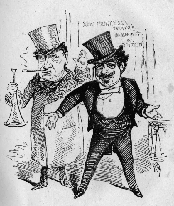 Framed Print : Caricature of Walter Gooch, theatre manager Framed Print : Caricature of Walter Gooch, theatre manager