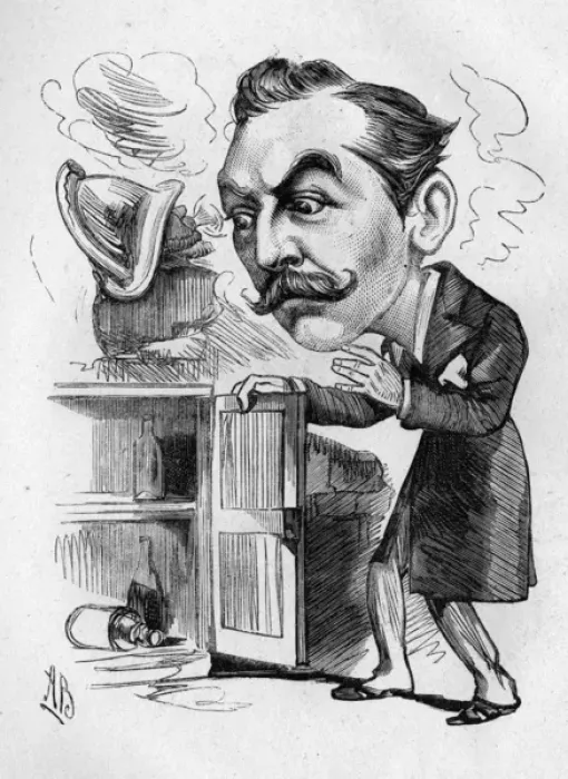 Framed Print : Caricature of Walter Joyce, English actor Framed Print : Caricature of Walter Joyce, English actor