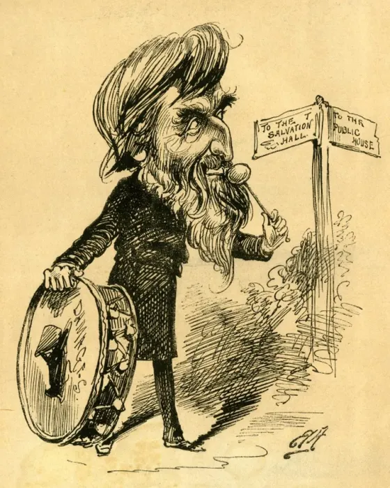 Framed Print : Caricature, William Booth, founder of the Salvation Army Framed Print : Caricature, William Booth, founder of the Salvation Army